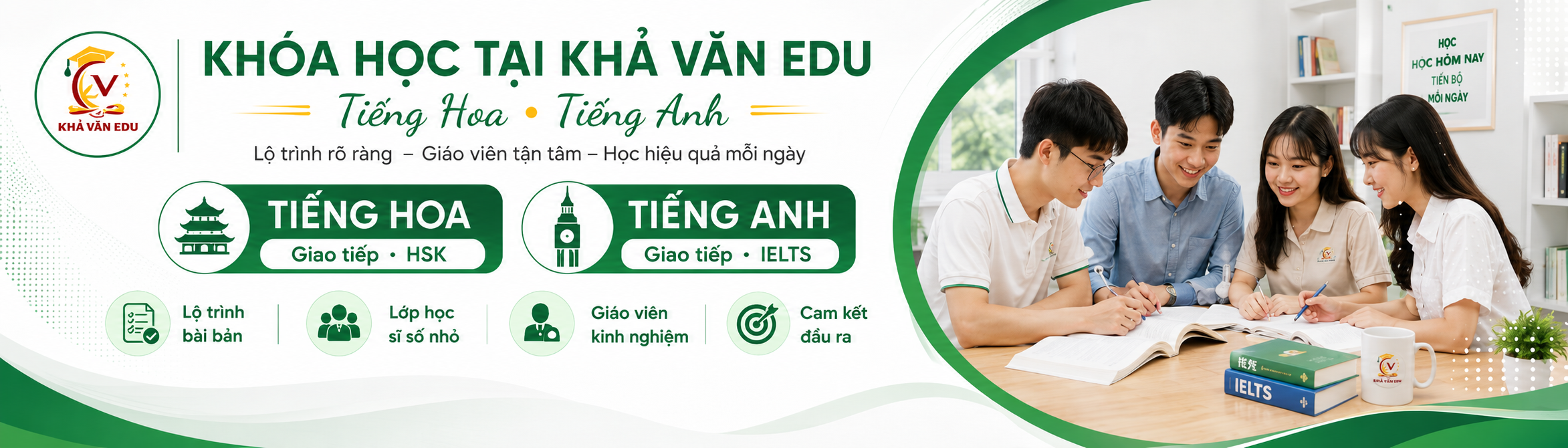 Khóa học tại Khả Văn Language Center